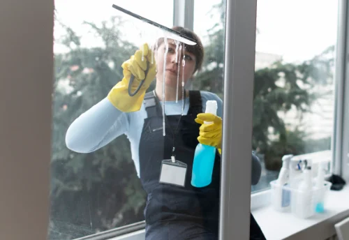 Nettoyage de vitres intérieures et extérieures au Rouret